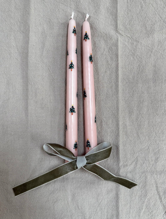 Winter tree candles